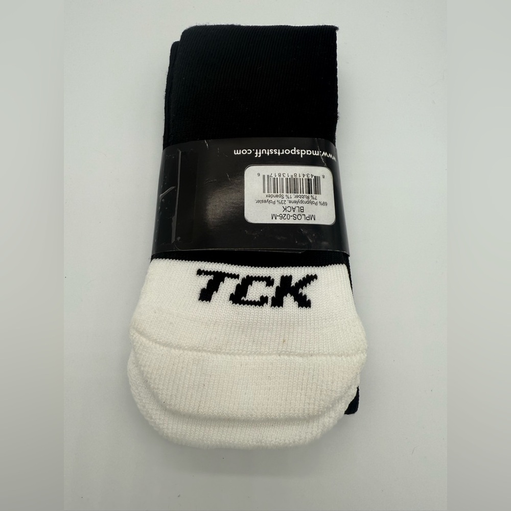MadSports Stuff Pro Line TCK Baseball Softball Socks Black Size Medium Over Calf